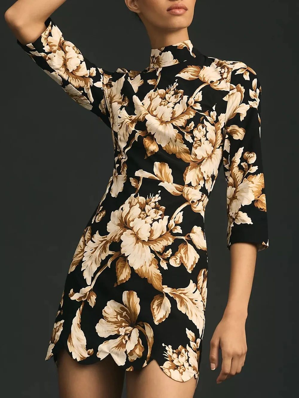 NWT Maeve Anthropologie Mock-Neck Shift Mini Dress Size 4 Petite